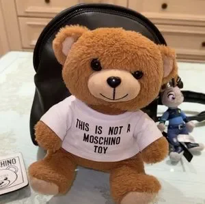 Authentic moschino backpack teddy bear cute bear bag Moschino Black Leather Plush Teddy Bear Backpack Moschino  main image 4